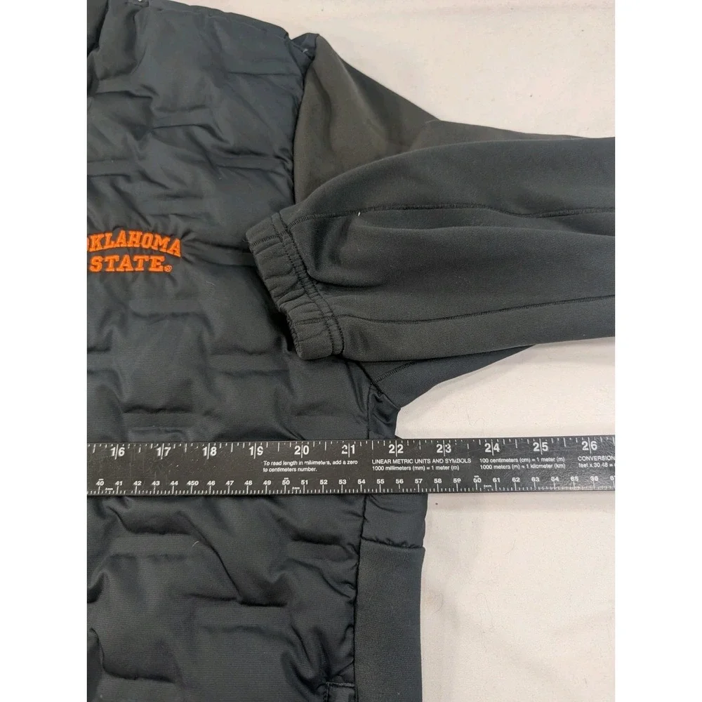 Nike Oklahoma State Aeroloft Thermafit Running Jacket Goose Down Black Men Large